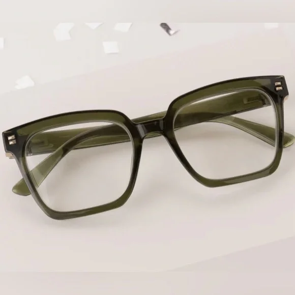Black Square Glasses with Case - Picture 9 of 12